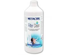 Metacril Filter Clean 1 LT - Disincrostante,Sanificante,Sgrassante per filtri di Piscina e idromassaggio (Teuco, Jacuzzi,Dimhora,Intex,Bestway,ECC.) Spedizione IMMEDIATA
