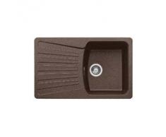Blanco 515015 - Lavandino, Blanconova 45 S, a incasso, 45 cm, Silgranit® PuraDur® II, colore: Marrone