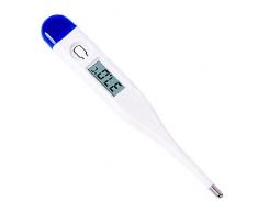 Leepesx Termometro Digitale Display LCD Senza Mercurio Chiara Lettura accurata Spegnimento Automatico Ultima Temperatura Richiamo Batteria sostituibile per Bambini Adulto (Colore Casuale)