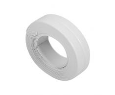 3.2M Lunghezza Striscia Tenuta, Nastro Sigillante Autoadesiva Sigillante Caulk Strip Impermeabile Anti-muffa Angolo Calafatare Striscia per la Cucina Bagno Vasca Bagno Gabinetto (Bianco 22mm x 3.2m)