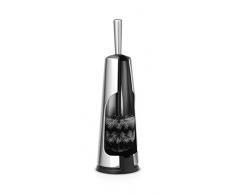 Brabantia Linea Classic Bagno Porta Scopino da Toilette, Inox, Grigio (Matt Steel), 12.2 cm