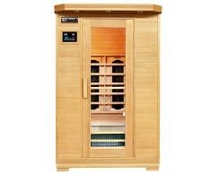 Art Sauna, Cabina a infrarossi Oslo con sistema di radiazione doppio e in legno di tsuga | Sauna a infrarossi per 2 persone