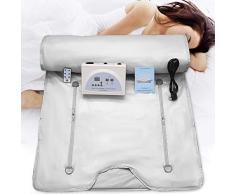 TOPQSC Sauna Coperta 2 Zone Oxford Digitale Coperta Vapore a Infrarossi Sauna Riscaldamento Coperta, Perdita di Peso Professionale Terapia Disintossicante per Anti-invecchiamento Bellezza Macchina