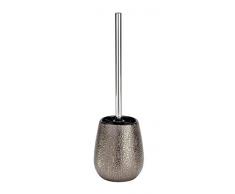 Wenko 21644100 Marrakesh - Scopino per WC in Ceramica, Colore: Marrone, 12,5 x 41 x 12,5 cm