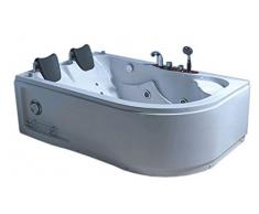VASCA BAGNO IDROMASSAGGIO ANGOLARE MODELLO HAVANA 170 X 115 CM 2 PERSONE NUOVA SPA BATH TUB