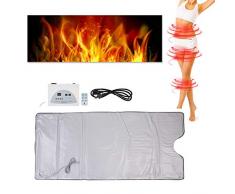 Sauna digitale a infrarossi lontani riscaldamento coperta controller per ridurre il peso corporeo bellezza della casa, sauna a calore infrarosso caldo coperta forma del corpo macchina per il fitness