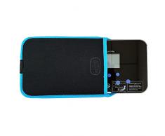 NewlineNY - Bilancia da bagno da viaggio, 13,3 x 21,6 cm, scala da bagno da viaggio, 13,3 x 21,6 cm, SBB0638SM-TW+S002BU (Trendy Wave)