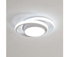 Delaveek Plafoniera LED, Lampada da Soffitto 32W 2350lm, Rond Plafoniere Moderno, Bianco Freddo 6500K per Camera da Letto Corridoio Soggiorno Cucina Bagno