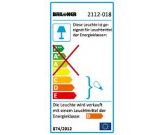 Briloner Leuchten 2112-018 - Lampada da specchio ad alta tensione, 1 luce, GU10, superficie cromata