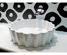 Flaminia Lavabi Doppio Zero Lavabo 46 appoggio foro centrale in ceramica DZ46L