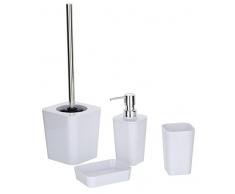 WENKO Dispenser sapone Candy bianco Capacità: 0.33 l, Polistirolo, 8.8 x 17.4 x 7.3 cm, Bianco