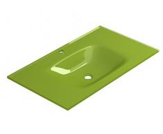 coycama vetro – Lavabo per Bagno, Vetro Temperato, 80 cm colore: Pistacchio
