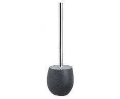 Feridras Portascopino Bagno 12x12x37 Grigio Linea Stone