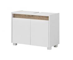Schildmeyer Cosmo Mobile sottolavabo 148463, Legno ingegnerizzato, Bianco, Largo