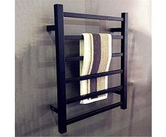 HIGOH Scaldamani, Scaldasciugamani, Asciugamani Riscaldati Barre Quadrate Quadrate Di Asciugamano Barre Riscaldate in Acciaio Inossidabile Barilo Asciugatura da Asciugamano per Bagno, Filo Hardwi, Asc