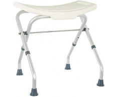 Rehab - Sedile da doccia pieghevole - Sedile da vasca, sedia regolabile in altezza - Ausilio Supporto per Anziani