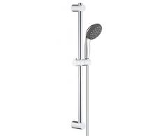 Grohe Vitalio Start 100 Set Asta Doccia a 2 Getti, Manopola con bordo in silicone anti-urto, Installazione veloce, 27948000