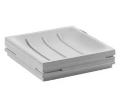 GEDY Quadrotto Porta Sapone Bianco