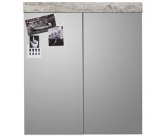 trendteam, Specchio da bagno, 72 x 79 x 17 cm, Bianco (WeiÃ)