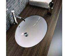Olympia Ceramica Lavabo Incasso Sottopiano Ovale 57
