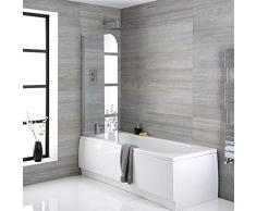 Hudson Reed Vasca da Bagno con Pannelli Vasca e Parete Vasca - 1700 mm Diritto