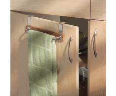 InterDesign 74322EU Barra Portasciugamani, Metallo, Argento, 7.87x24.13x4.8 cm
