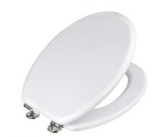 Cornat KSC00 Copriwater Sedile WC, Modello Bern in Legno Laccato, Bianco