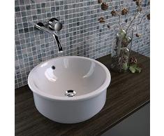 Olympia Ceramica Lavabo da Appoggio/Incasso sopra/sottopiano Tris 42