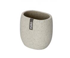 Wenko, Bicchiere portaspazzolino, Beige (Natur)