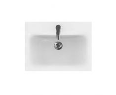 VBChome - Lavabo da incasso della collezione Modulo, con troppopieno, in ceramica, bianco, Bianco