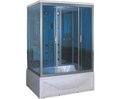 Box Doccia Idromassaggio 135x85 cm Bagno Turco Rettangolare 6 Idrogetti Idroness Orchidea 07