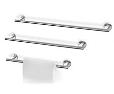 ZACK 40057 Scala - Sbarra Porta Asciugamani, in Acciaio, Lunghezza 60 cm