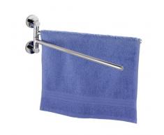 Wenko 17814100 Porta Asciugamani Elegance Power-Loc, Fissaggio Senza Trapano, Pressogetto di Zinco, 12 x 35 x 4 cm, Cromo