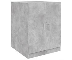 vidaXL Mobile per Lavatrice Grigio Cemento 71x71,5x91,5 cm