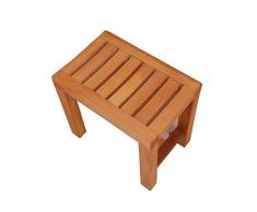 di Legno Anti Scivolo Sgabello per Doccia, Sgabello del Sedile del Bagno, per Anziani/Disabili