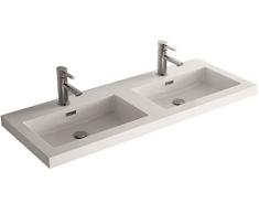 Cygnus Bath - Lavabo carica minerale di 120 cm, a doppio bacino