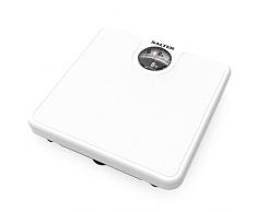 Salter 489JS WHDR Bilancia pesapersone meccanica, display di facile lettura con lente ingrandita, misura il peso preciso in pietre e chilogrammi, nessuna batteria richiesta, bianca