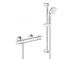 Grohe 34565001 Grohtherm 800 - Miscelatore Termostatico per Doccia, Cromo, Asta da 600 mm