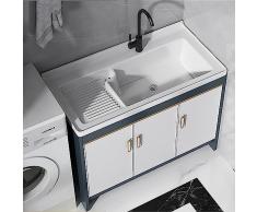 Mobiletti Con Lavabo,Mobile Lavatoio,Lavabo Lavanderia Bagno,Mobile Bagno Con Lavandino In Ceramica,Mobile Sottolavabo Completo Di Lavabo In Ceramica,Bianco Lavello,Applica A Balcone Garage Lavanderia