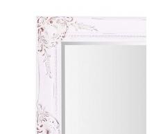 Selezionare specchi Haywood specchio da parete – French Vintage, stile rococò barocco – 42 cm x 52 cm – shabby chic Home Decor, Vintage White, 42cm x 52cm