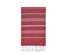 Asciugamani da spiaggia da bagno turchi Peshtemal, asciugatura rapida e semplice, morbidi per la doccia, il bagno turco, la palestra e lo yoga 100% cotone, 100 cmx180 cm XL(Rosso)
