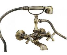 Miscelatore rubinetto per vasca in ottone bronzato per bagno