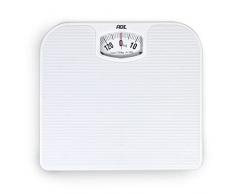 ADE, Bilancia Pesapersone Meccanica Nina, Bilancia Pesapersone Analogica in Plastica Abs di Alta Qualità, Meccanismo in Metallo Solido, Scala di Facile Lettura, Bianca, 1 Pezzo (Confezione da 1)