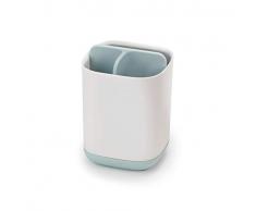 Joseph Joseph EasyStore Portaspazzolino, Bianco/Blu, Regolare
