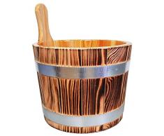 Sudorewell Sauna Legno-Larice (Esterno Fiammato) con Hygieneversiegelung Interno