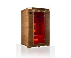 Könighaus sauna a infrarossi in ceramica per 2 persone in legno Hemlock - Wellness per la tua casa.