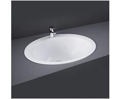Lavandino da Incasso soprapiano - L.53 x P43.5 x H 22.5 cm - Forma Ovale RAK Modello Jessica