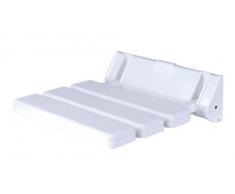 GAH-Alberts - Sedile pieghevole in plastica da doccia, 315 x 225 mm, colore: Bianco