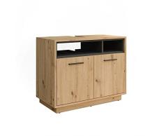 Vicco Beatrice - Mobile sottolavabo moderno, 80 x 64 cm, per il bagno, per il bagno, per il bagno, per larmadio, per il bagno, per larmadio, per larmadio, in rovere e antracite