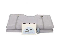 Sauna Coperta A Infrarossi Lungo Grasso Rimuovere Corpo Dimagrante Shaper Veloce Sudorazione Dispositivo Aggiornato Cerniera Versione Elitzia ETPQ018 (Argento)